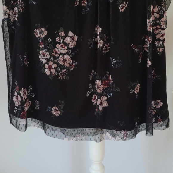 IZ BYER Floral Mesh Off the Shoulder Top - Picture 12 of 13